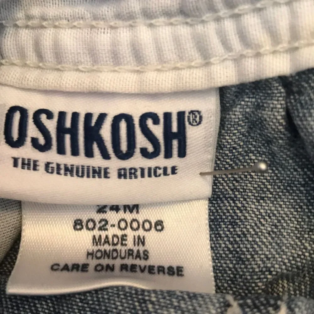 10/$50 VINTAGE OSHKOSH B GOSH OVERALL 💯 COTTON SIZE KIDS 12 MONS